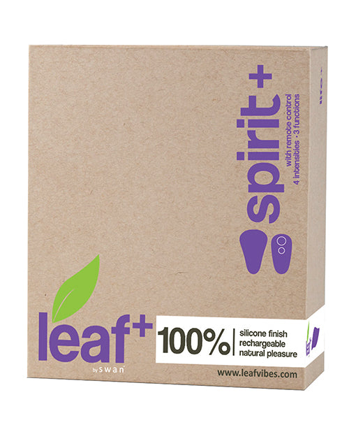 Leaf Plus Spirit w/Remote Control - Purple - Empower Pleasure