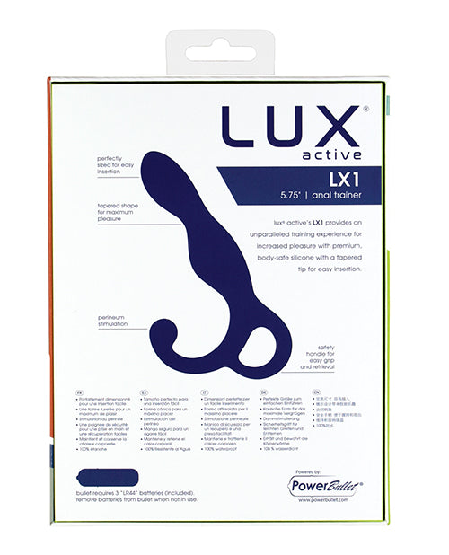 Lux Active LX1 5.75" Silicone Anal Trainer - Dark Blue - Empower Pleasure