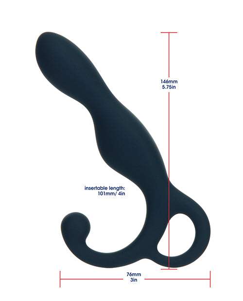 Lux Active LX1 5.75" Silicone Anal Trainer - Dark Blue - Empower Pleasure