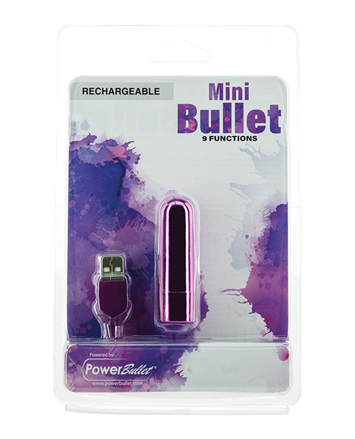 Mini Bullet Rechargeable Bullet - 9 Functions Purple - Empower Pleasure