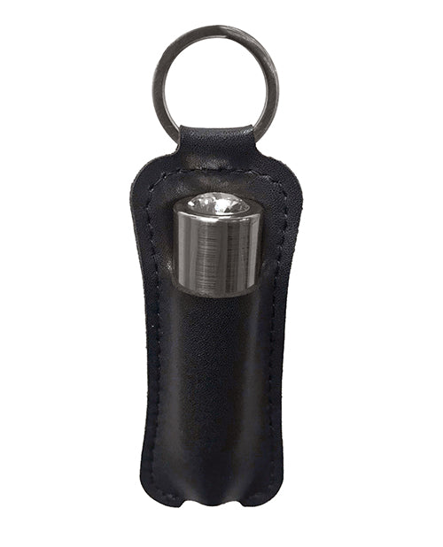 First Class Mini Rechargeable Bullet with Crystal - 9 Functions Gun Metal - Empower Pleasure