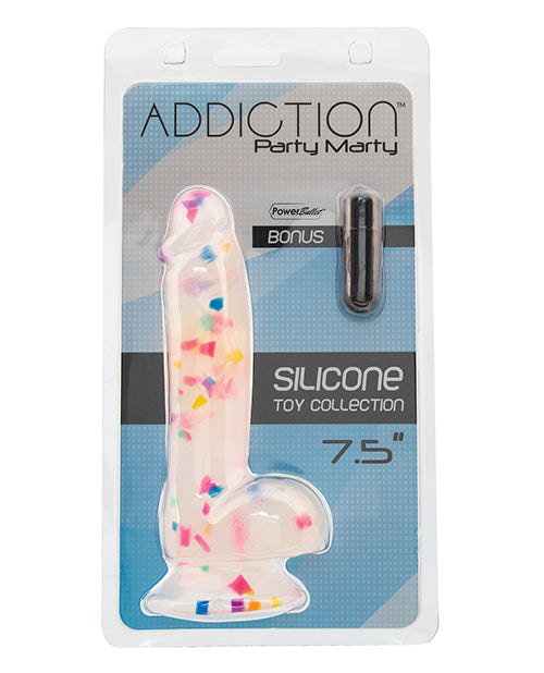 7.5" Party Marty Dildo - Frost/Confetti - Empower Pleasure