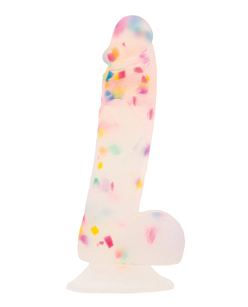 7.5" Party Marty Dildo - Frost/Confetti - Empower Pleasure