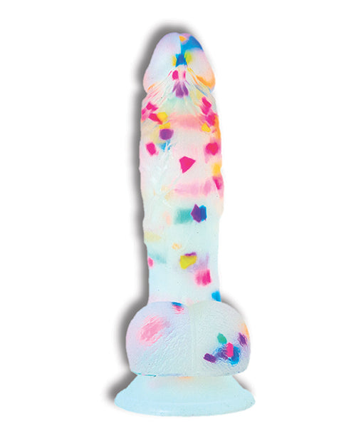 7.5" Party Marty Dildo - Frost/Confetti - Empower Pleasure