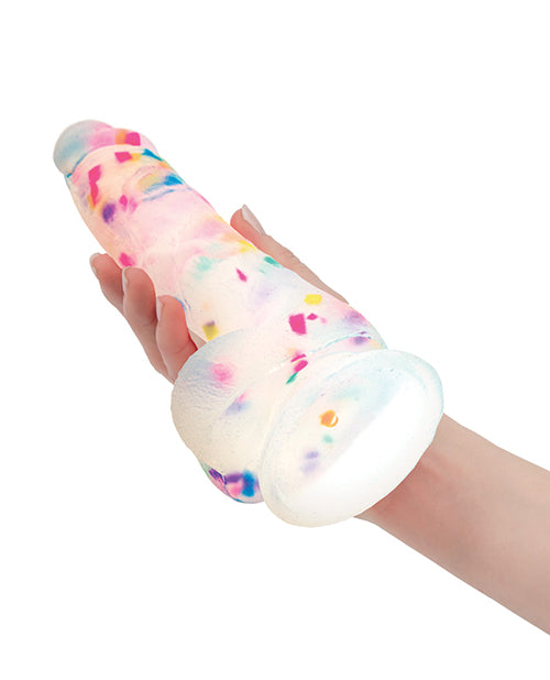 7.5" Party Marty Dildo - Frost/Confetti - Empower Pleasure
