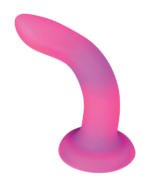 The Rave - 8" Glow-in-the-Dark Dong - Pink/Purple - Empower Pleasure