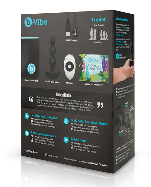 b-Vibe Remote Triplet Anal Beads