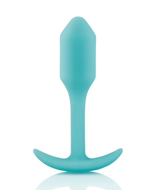b-Vibe Weighted Snug Plug 1 - 55g - Mint - Empower Pleasure