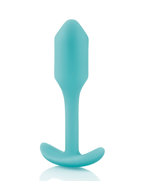 b-Vibe Weighted Snug Plug 1 - 55g - Mint - Empower Pleasure