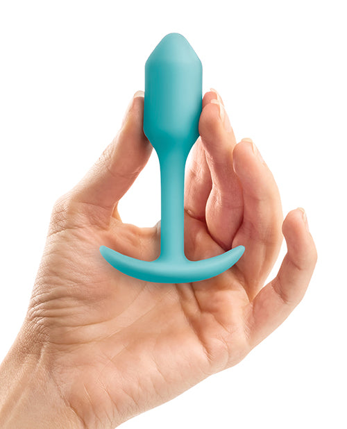b-Vibe Weighted Snug Plug 1 - 55g - Mint - Empower Pleasure