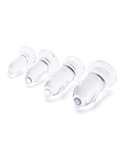 b-Vibe Glass Anal Dilator 4-pc Set - Empower Pleasure
