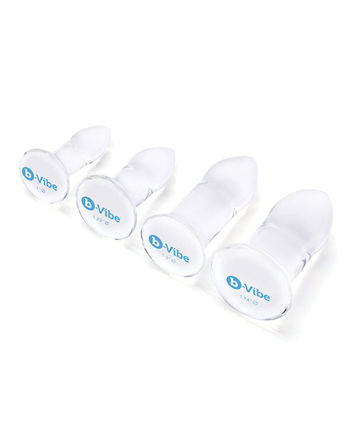 b-Vibe Glass Anal Dilator 4-pc Set - Empower Pleasure