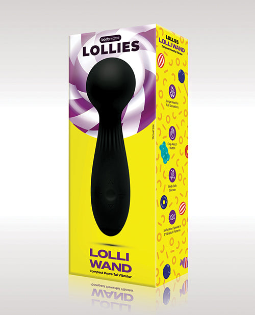 XGen Bodywand Lolli Wand Vibrator - Black - Empower Pleasure