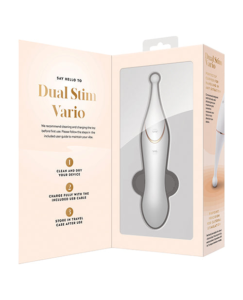 XGen Bodywand Dual Stim Vario - White - Empower Pleasure