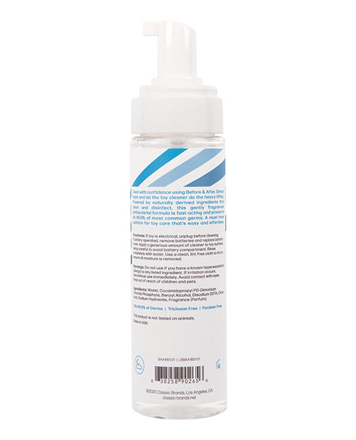 Before & After Foaming Toy Cleaner - 7 oz - Empower Pleasure