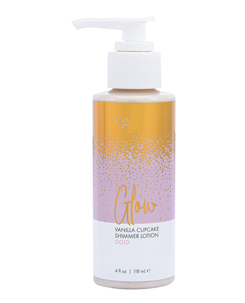 CGC Glow Pink Cupcake Shimmer Body Lotion - 4 oz Gold - Empower Pleasure