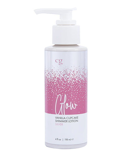 CGC Glow Pink Cupcake Shimmer Body Lotion - 4 oz Silver - Empower Pleasure