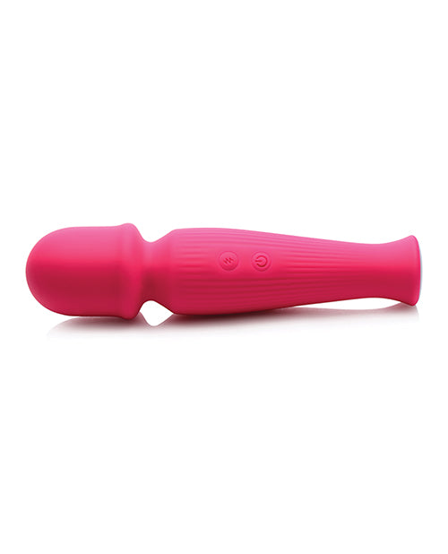 Curve Novelties Gossip Silicone Vibrating Wand 10x - Magenta - Empower Pleasure