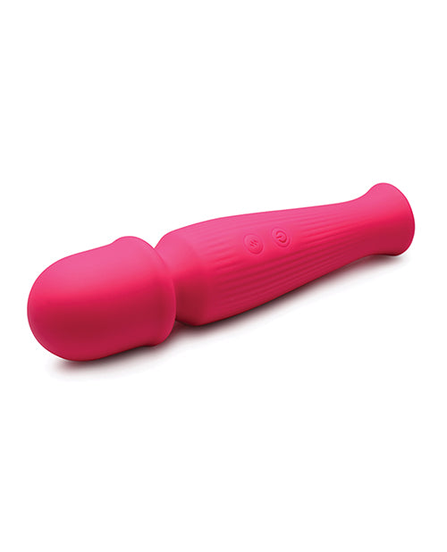 Curve Novelties Gossip Silicone Vibrating Wand 10x - Magenta - Empower Pleasure