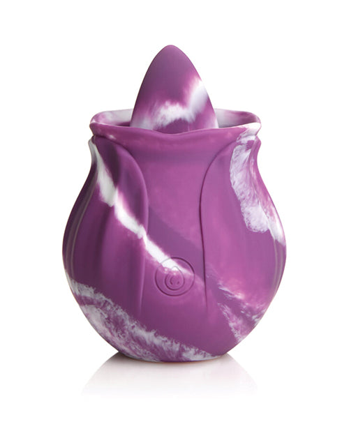 Curve Novelties Gossip Licking Rose - Purple Twirl - Empower Pleasure