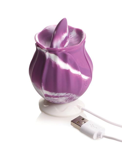Curve Novelties Gossip Licking Rose - Purple Twirl - Empower Pleasure