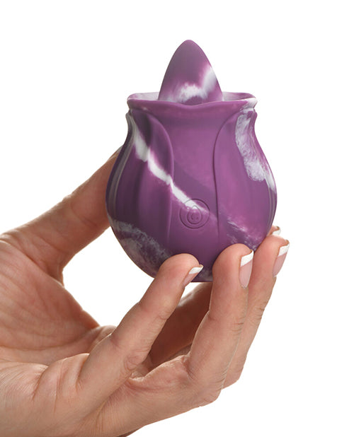 Curve Novelties Gossip Licking Rose - Purple Twirl - Empower Pleasure