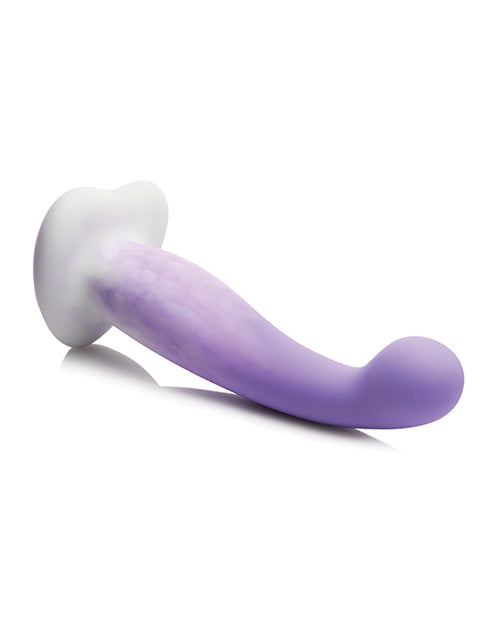Curve Toys Simply Sweet 7" Slim G Spot Silicone Dildo - Purple/White - Empower Pleasure