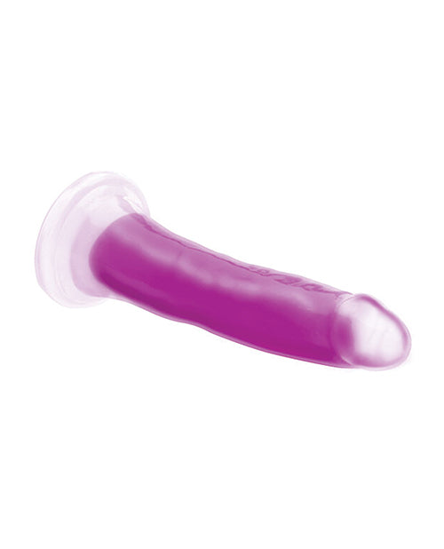 Curve Toys Lollicock 7" Glow In The Dark Silicone Dildo - Purple - Empower Pleasure