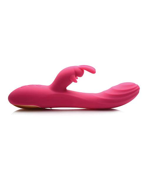 Curve Novelties Power Bunnies Huggers 10x Silicone Rabbit Vibrator - Pink