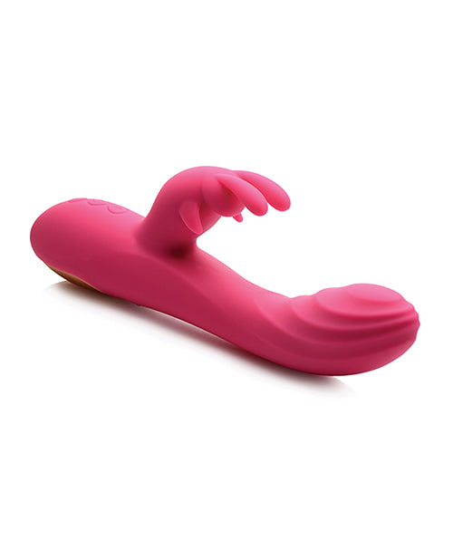 Curve Novelties Power Bunnies Huggers 10x Silicone Rabbit Vibrator - Pink
