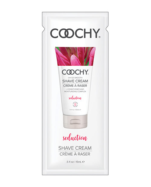 COOCHY Seduction Shave Cream Foil - .5 oz Honeysuckle/Citrus - Empower Pleasure