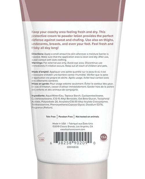 COOCHY Sweat Defense Protection Lotion - 3.4 oz