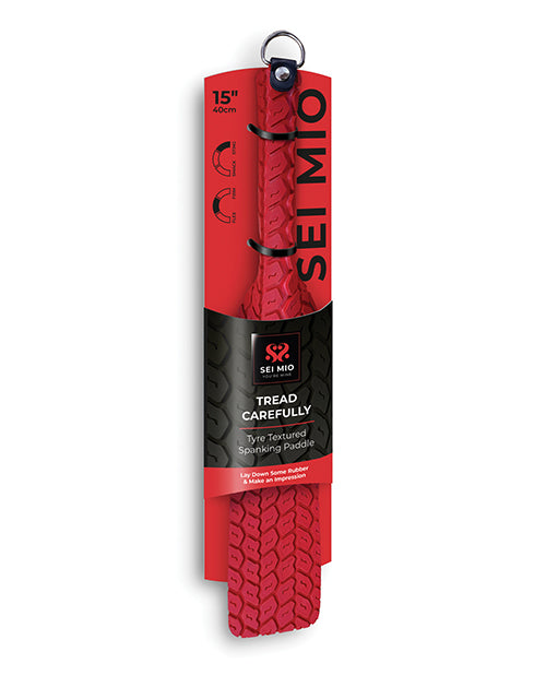 Sei Mio Tyre Paddle Large - Red - Empower Pleasure