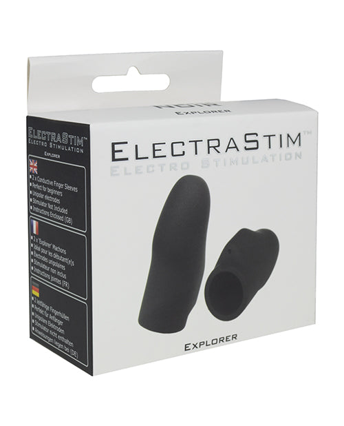 Electrastim Explorer Electro Finger Sleeves - Black - Empower Pleasure