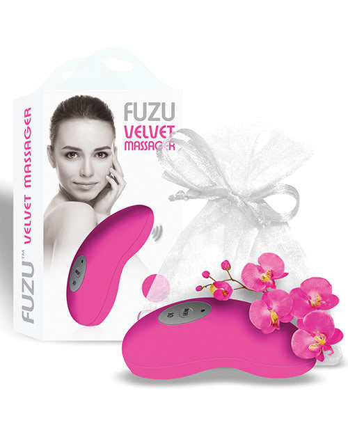 Fuzu Velvet Massager - Neon Pink - Empower Pleasure