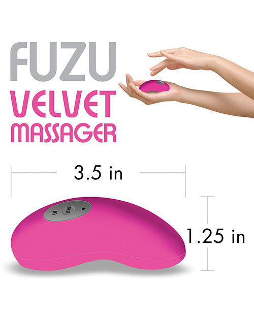 Fuzu Velvet Massager - Neon Pink - Empower Pleasure