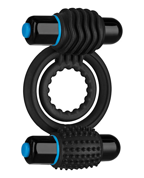 OptiMale Vibrating Double C-Ring - Black