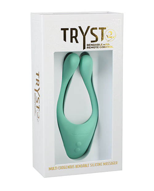 Tryst V2 Bendable Multi Zone Massager with Remote - Mint - Empower Pleasure