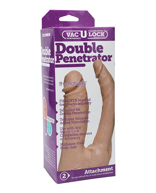 Vac-U-Lock Double Penetrator - White - Empower Pleasure