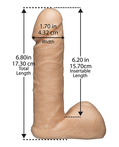 Vac-U-Lock 6" Realistic - White - Empower Pleasure