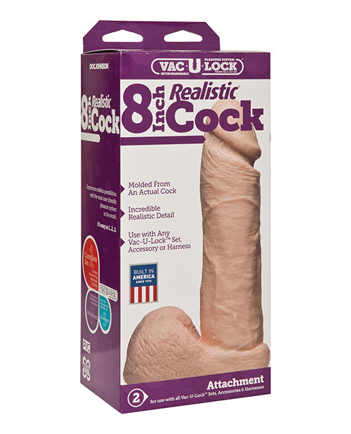 Vac-U-Lock 8" Realistic - Empower Pleasure