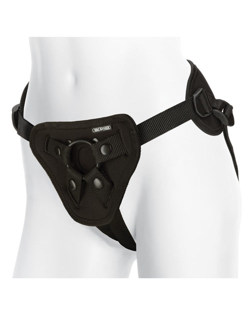 Vac-U-Lock Supreme Harness with Vibrating Plug - Black