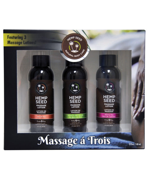Earthly Body Massage Trio - 2 oz - Isle, Skinny & Naked