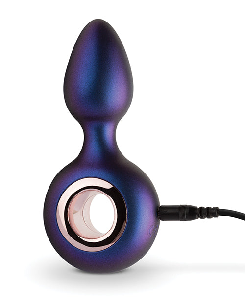 Hueman Deep Space Vibrating Anal Plug - Purple - Empower Pleasure
