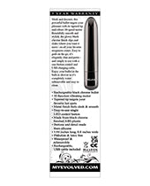 Evolved Real Simple Rechargeable Bullet - Black Chrome - Empower Pleasure