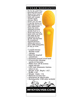 Evolved Sunshine Flexible Wand Vibrator - Yellow - Empower Pleasure