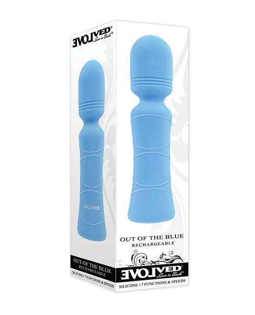 Evolved Out of The Blue Vibrating Mini Wand - Blue - Empower Pleasure