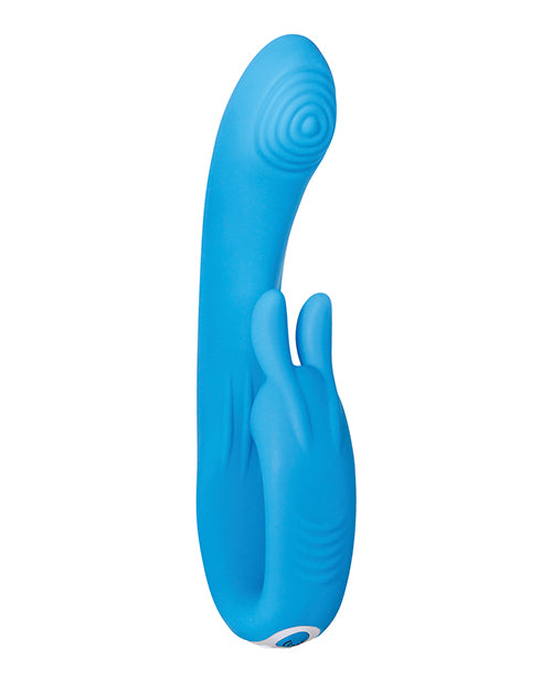 Evolved Sea Breeze Bunny Rechargeable Dual Stim - Blue - Empower Pleasure