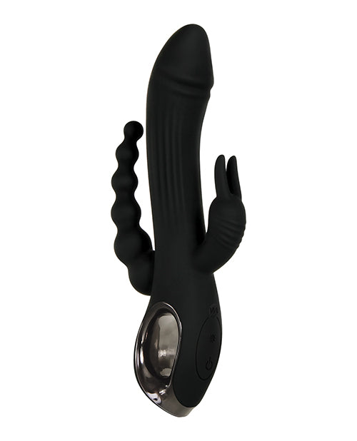 Evolved Trifecta Triple Stim Rechargeable - Black - Empower Pleasure