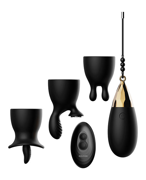 Evolved Egg Citement Rechargeable Bullet - Black/Gold - Empower Pleasure